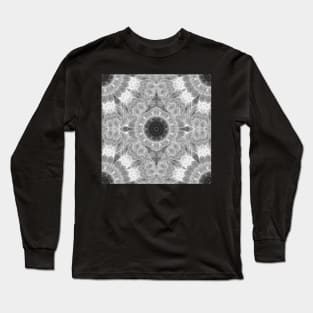 Magical black and white mandala 001 Long Sleeve T-Shirt